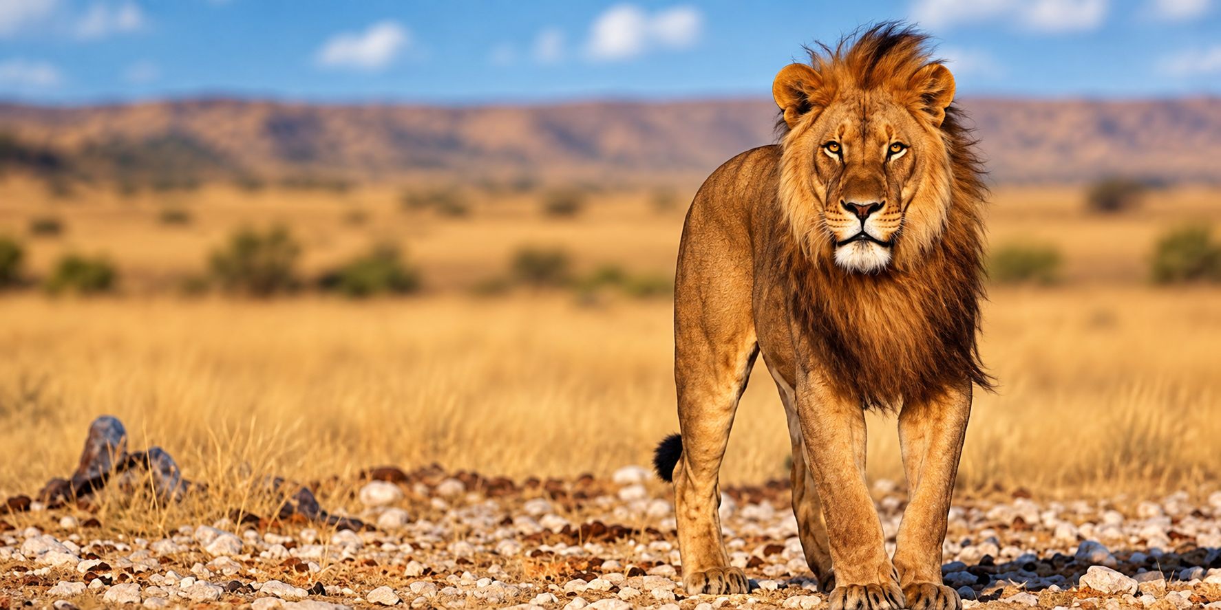Lion in Etosha